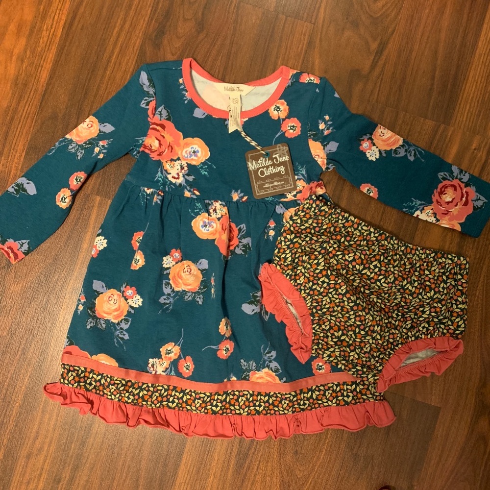 Matilda Jane NWT dress + diaper cover 18-24 months